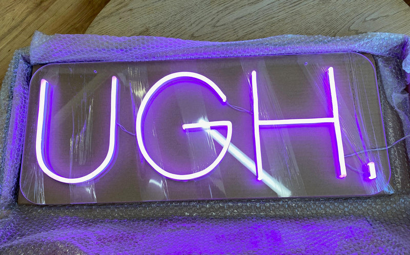 UGH Neon Sign