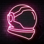 Astronaut Helmet Neon Sign