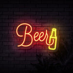 Old School Beer Neon Sign