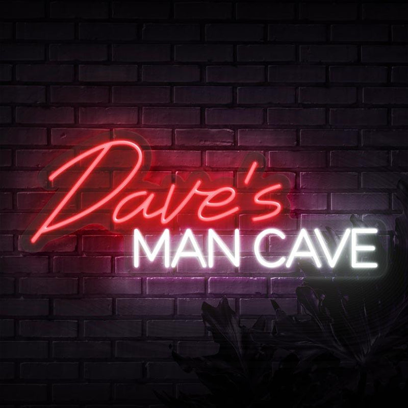 Personalised Man Cave Neon Sign