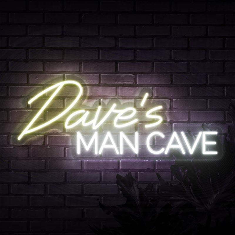 Personalised Man Cave Neon Sign
