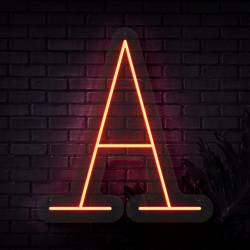 Personalized Initial Letter A Neon Sign