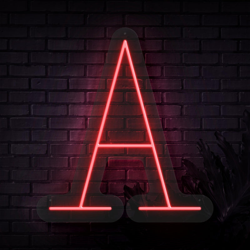Personalized Initial Letter A Neon Sign