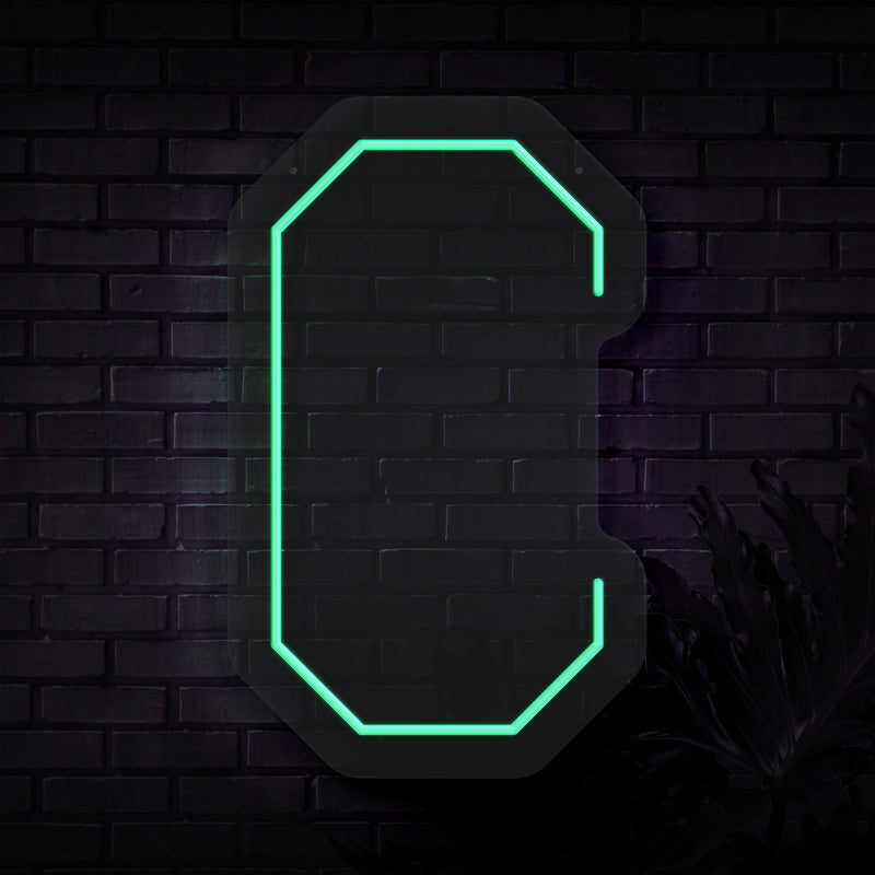 Personalized Initial Letter C Neon Sign