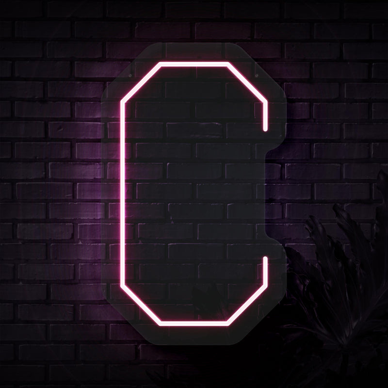 Personalized Initial Letter C Neon Sign