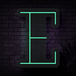 Personalized Initial Letter E Neon Sign