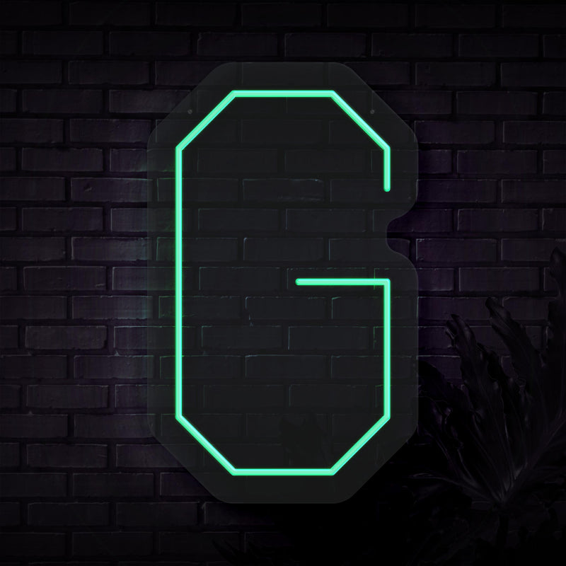 Personalized Initial Letter G Neon Sign