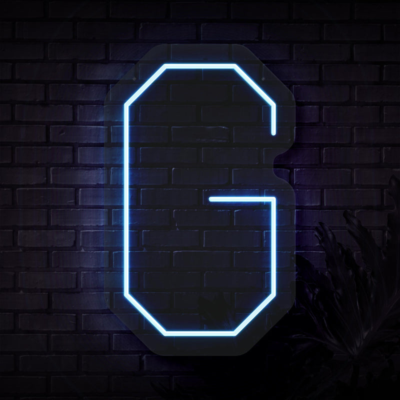 Personalized Initial Letter G Neon Sign