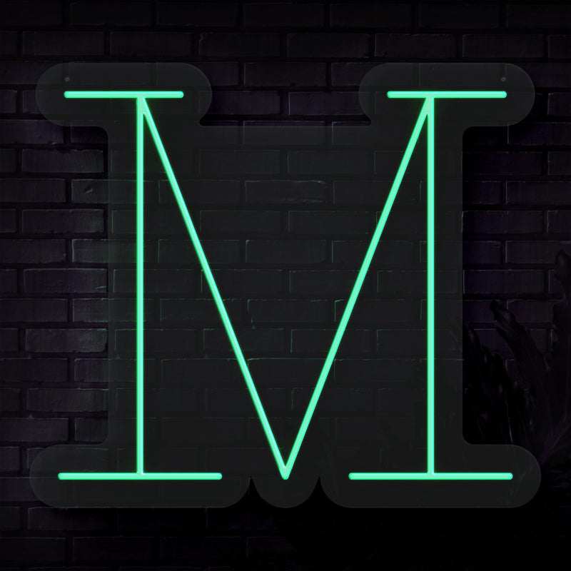 Personalized Initial Letter M Neon Sign