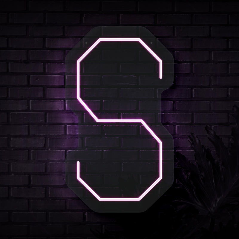 Personalized Initial Letter S Neon Sign
