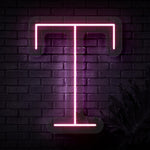 Personalized Initial Letter T Neon Sign