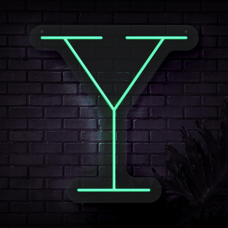 Personalized Initial Letter Y Neon Sign