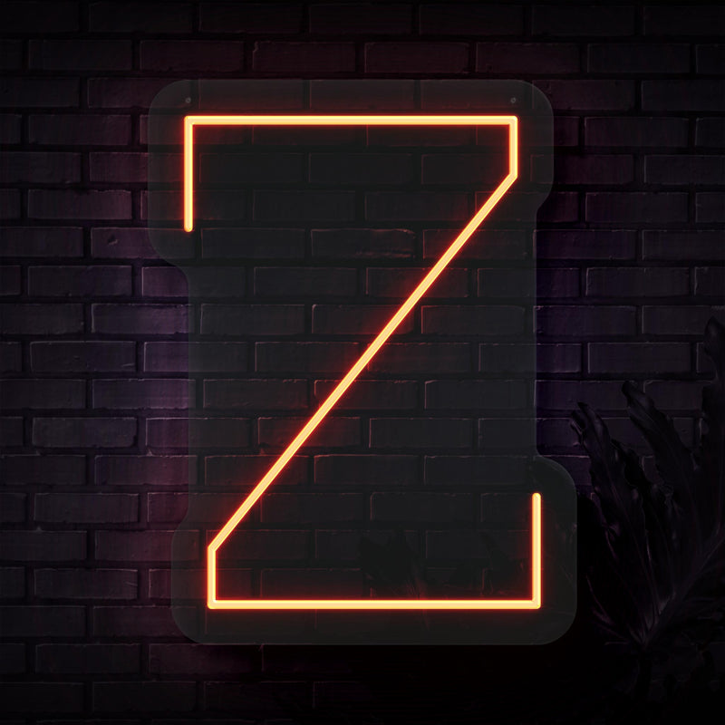 Personalized Initial Letter Z Neon Sign