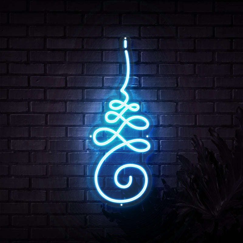 Unalome Yoga Symbol Neon Sign
