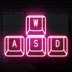 WASD Keys Neon Sign