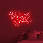 All I Want Is You Neon Sign